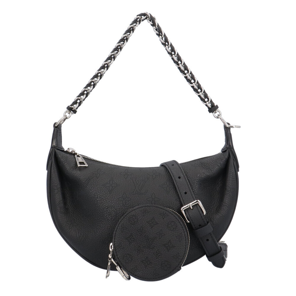 Louis Vuitton Baia PM Mahina Shoulder Bag, Handbag, Monogram M22819 Black, Wo...